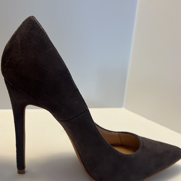 Stiletto Dark grey, suede heels - Picture 4 of 12